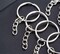 50Sets 1 inch Keychain Rings Silver Split Round Key Ring with Chain and Open Jump Rings for DIY Keychain Making Crafts